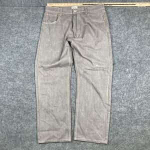 Members‎ Property Jeans Mens 40x34 Gray Straight Leg Cotton Blend Casual